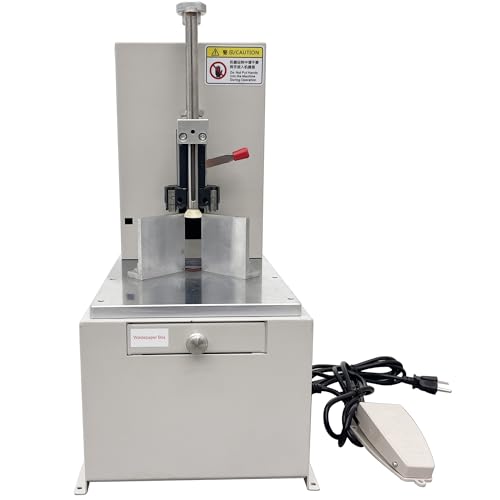 HQHAOTWU Electric Corner Round Cutting Machine Electric Corner Rounding Machine with Paper Drawer Semi-Automatic Paper Round Corner Cutter with Foot Pedal Cutting Radius R3-R9 7 Cutting Dies 110V