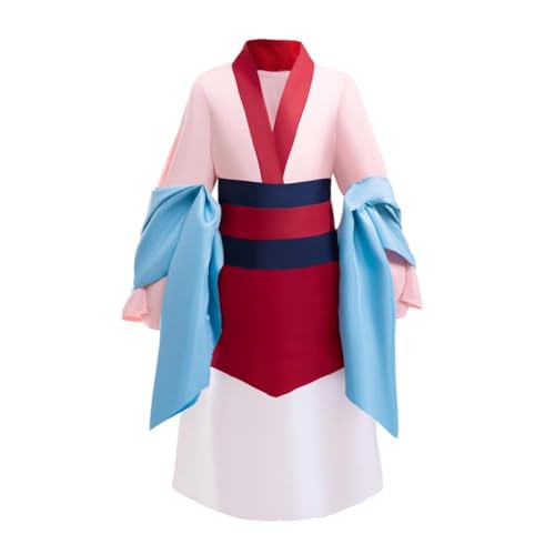 Dressy Daisy Girls Chinese Heroine Princess Hua Costume Pink Hanfu Dress Up Halloween Party Outfit Size 8 Pink