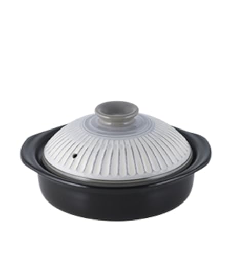 【正規品】 銀峯陶器(Ginpo Touki) 萬古焼 銀峯 菊花 土鍋 6号 1人用 粉引 ホワイト 日本製 41061