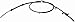 Dorman C660832 Rear Driver Side Parking Brake Cable Compatible with Select Acura/Honda Models