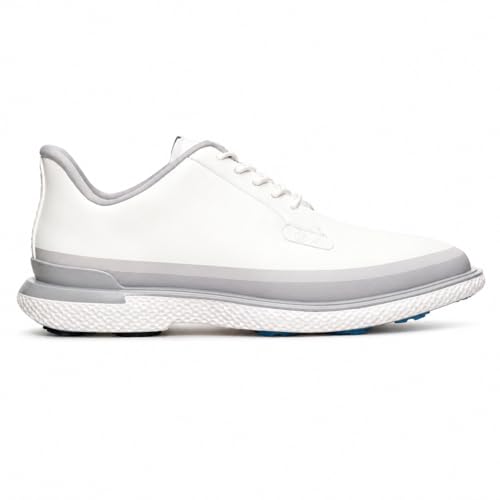 GFORE Mens Gallivan2r Tuxedo Stripe Golf Shoes Snow/Nimbus 13 Medium