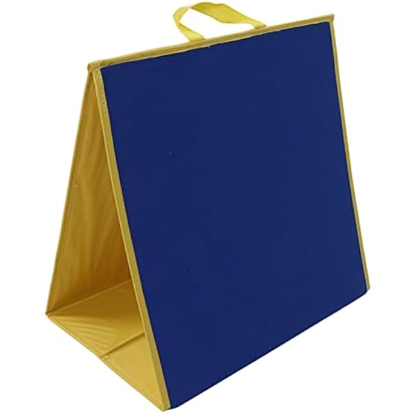 Przenośna Dwustronna Filcowa Tablica Dydaktyczna ze składaną konstrukcją do Nauki w Wieku Przedszkolnym, Filcowa Tkanina, 44 X 43,5 Cm (Niebieski Zielony)