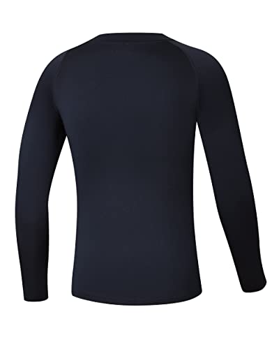 Willit Youth Boys' Compression Thermal Shirts Fleece Baselayer Long Sleeve Girls' Kids Football Soccer Undershirts3