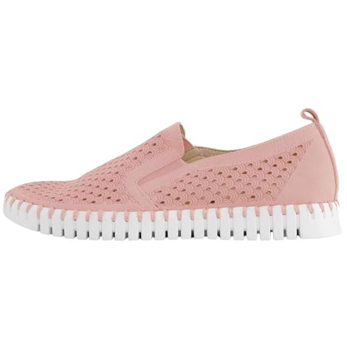 Image of Ilse Jacobsen HORNBAEK Women's Tulip Slip-On Flat | Elastic Side Panels | Lightweight Flexible Comfort.