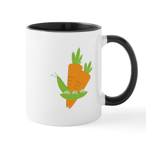 CafePress taza de cerámica 11 oz Peas & Carrots miniatura 1