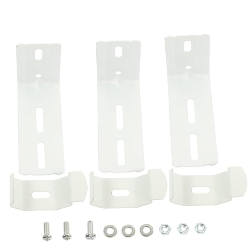 HOOTNEE Curtain Track Brackets 3 Pairs l Brackets for Vertical Blinds 1/2 Extension Quick Mounting