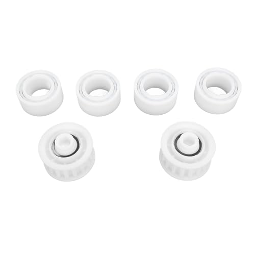 PODSJD Ruedas guía para limpiafondos Piscina, 4 Unidades con 2 Engranajes - Alta Resistencia, fácil instalación y compatibles para Mantenimiento fiable