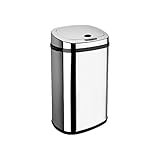 Dihl Rectangle 30L Stainless Steel Auto Sensor Kitchen Waste Dust Bin Automatic Motor BLACK - Image 1