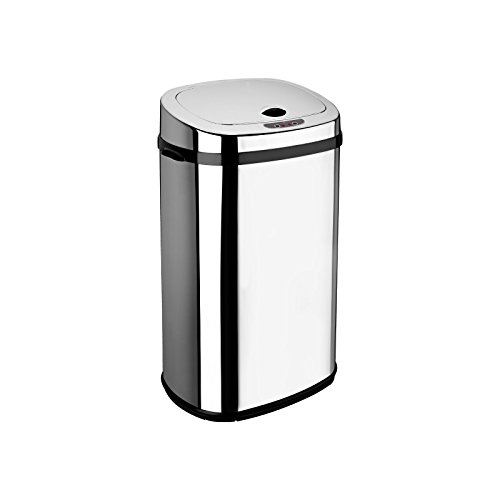 Dihl Rectangle 30L Stainless Steel Auto Sensor Kitchen Waste Dust Bin Automatic Motor Chrome