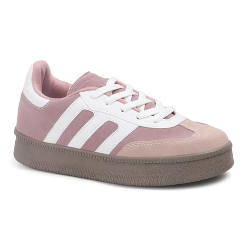 Image of Vendoz Women Sneaker | Cushioned Insole for Comfort | Stylish Lace-Up Design | Lightweigh & Perfect for Casual Outfit for Girls CNV7030