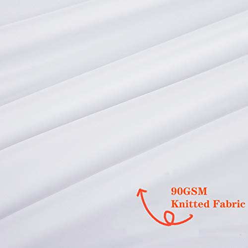 Abakan Queen 9\" Waterproof Mattress Encasement 100% TPU Cooling Soft Durable Breathable Hypoallergenic Machine Washable 6-Sided Zippered Mattress Protector Knitted Fabric 8” 10” inch