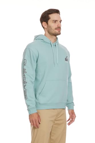 Quiksilver - Mens Omni Logo Hoodie, Color Jade Grey, Size: Large3
