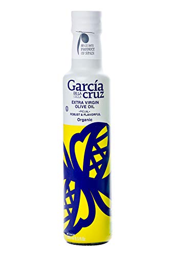 Garcia de la Cruz - Picual Extra Virgin Olive Oil, Organic and Cold Pressed, 250 ml Elegant Glass Bottle
