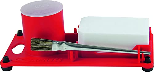 Express, 9640, Support pour Pierre et Flux avec Pinceau, Accessoire pour Fer à Souder, Lampe à Souder, Fer de Couvreur, Chalumeau d'Étanchéité, Pièces de Rechange