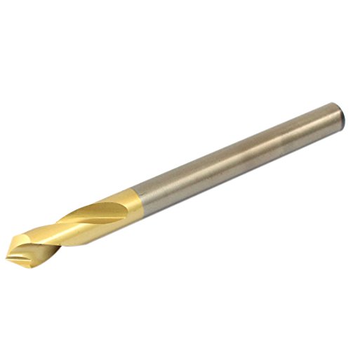 Aexit 6mm Diameter Metalworking & Multipurpose Drill Bits Tip 70mm Long High Speed Steel HSS Taper Shank Drill Bits Spotting Drill
