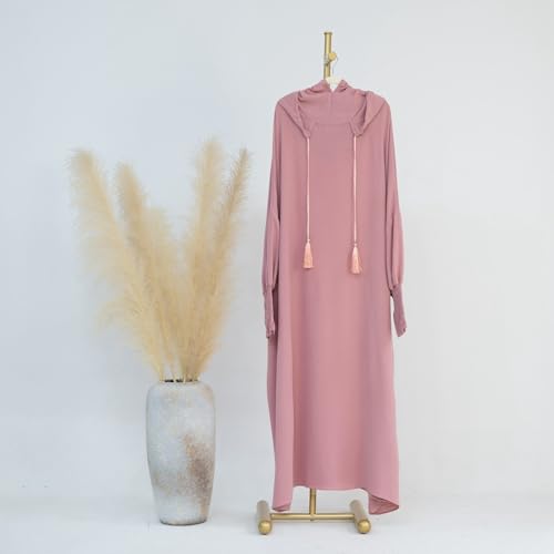 Abaya à manches longues douce pour peau sensible et coupe ample confortable