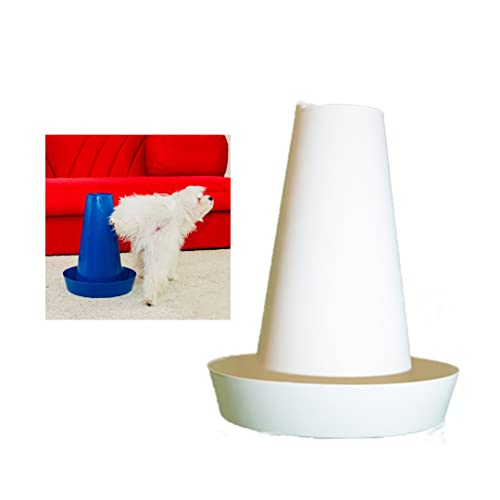 PIPPI Cono Cani WC Vasino Toilette Lettiera Traversine Colonna Orinatoio Pisciatoio Maschi Accessori Nuova Generazione BIANCO