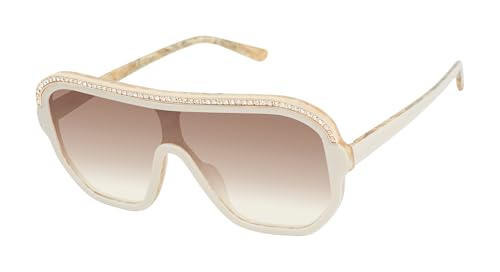 L.A.M.B. Gwen Stefani LA593 Shield Sunglasses for Women, UV400 Protection