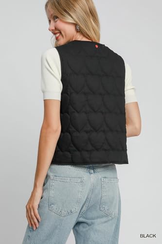 Heart Quilted Tie-Front Vest3