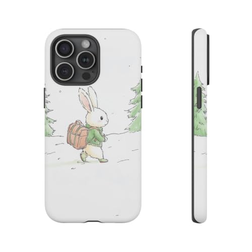 Coque iPhone 15 Pro Max forêt enneigée pour vos sorties d'hiver