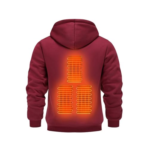 Heated Hoodie for Men Women Warm Sweatshirts Heated Jackets USB Electric Pullover Outdoor Heating with Pockets Unisex3