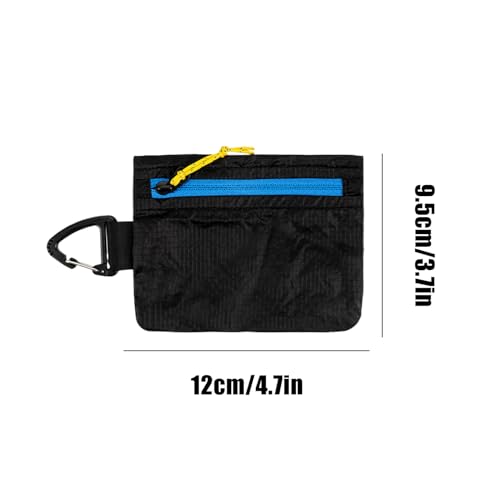 Cartera tarjetero para senderismo y camping con acabado negro impermeable 5