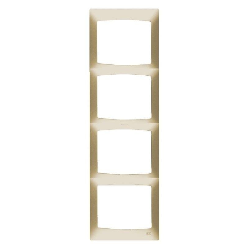 Plaque 4 postes vertical Corail BJC couleur sans Racks doré Perle