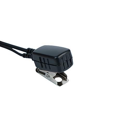 Caroo G Shape Earpiece Headset with PTT Mic Compatible with Baofeng UV-5R BF-888S BF-F8HP BF-F9 UV-82 UV-82HP UV-82C TK-2107 TK-3107 Kenwood Walkie Talkies Two Way Radio 2 pin