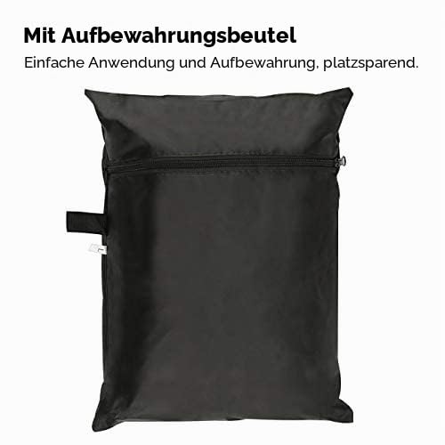 Foto von Velway Grillabdeckung Wetterfest Gasgrill Abdeckhaube - Reißfest UV Wasserdicht Staubdicht Grill Schutzhülle Abdeckplane Universelle BBQ Grill Haube 147x61x117cm - Schwarz