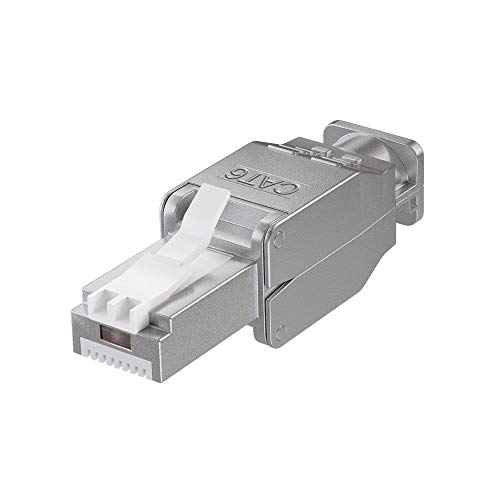 Goobay 38293 - Spina Rj45 Schermata Stp, Cat 6", Colore: Nero