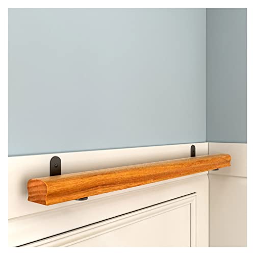 Kit complet de rampe d'escalier en bois mural avec support de fixation