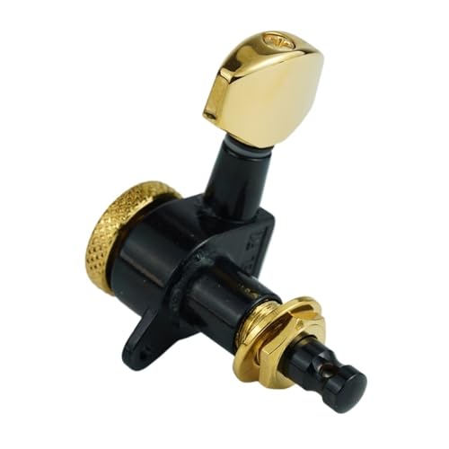 Guitar Locking Tuners 1:18 Black Golden Machine Head miniatura 1