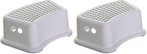Image of Dreambaby Step Stool for Kids - Non-Slip Base and Contoured Design for Toilet Potty Training and Sink Use (Pack of 2)