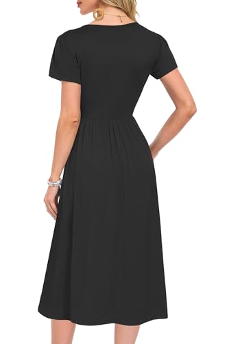 Robe décontracté swing MOLERANI en noir pour vos sorties d'été