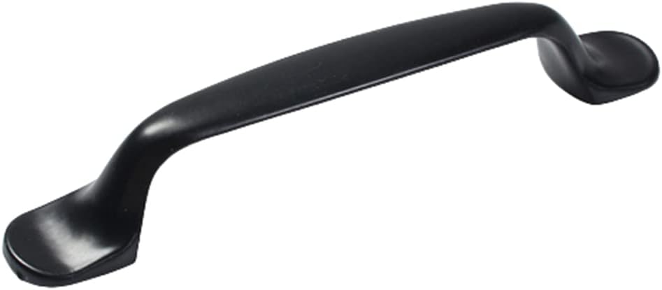 tooloflife Zinc Alloy Kitchen Cabinet Handles Cabinet Pulls Black Drawer Pulls Kitchen Cabinet Hardware for Cabinets Cupboard Window Replacements Matte Black (3.77")