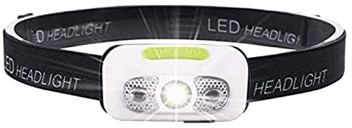 HOSMENDFOE Linterna Frontal Faros Delanteros Led De Inducción, Impermeables, Recargables por USB, Resistentes Al Agua, para Exteriores Cover