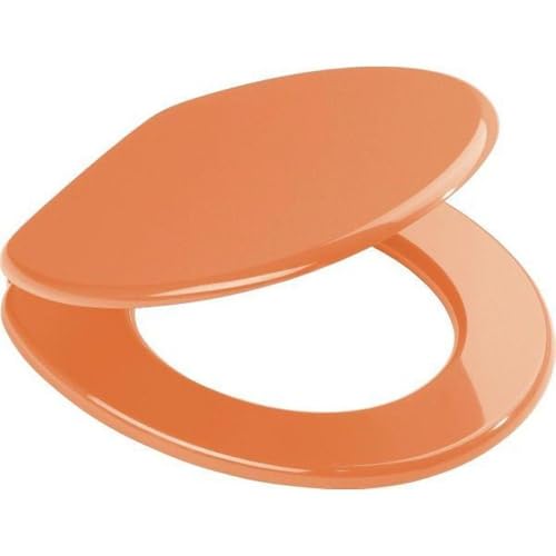 Sanwood ORANGE WC-Sitz Aruba, Toilettensitz aus MDF, Holz, 44.8 x 36 x 5.5 cm