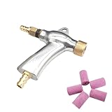 Sandstrahlpistole, Luft-Sandstrahl-Set aus Aluminiumlegierung mit 5 Keramikdüsen für Sandstrahlschrank