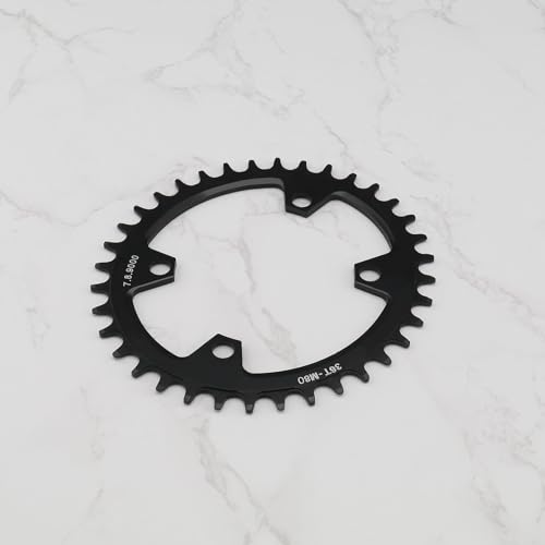 OTOTEC Black Oval Bicycle Chainring 96 BCD 36T Bike Narrow Wide Round Chainring Single Chain Ring for Mountain Bicycle Chain Ring