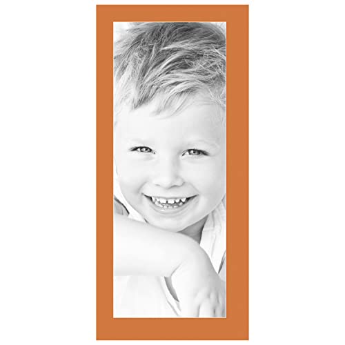 11x29 Tangerine / Octoberfest Custom Mat for Picture Frame with 7x25 opening size (Mat Only, Frame NOT Included)