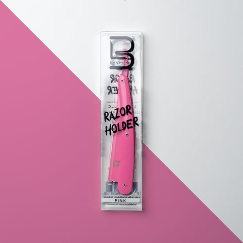 Image of L3 Straight Razor Holder - Excellent Grip and Control - Precision Shaving Control - Level Three Straight Razor Holder (Pink)