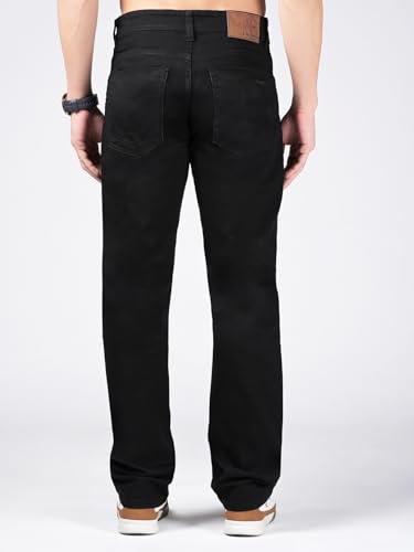 Image of LOUIS STITCH Men's Mid Rise Raw Wash Regular Fit Jeans (LSJNS-CF)