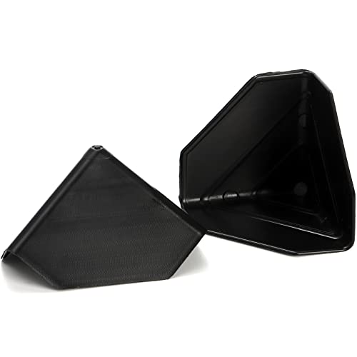ZENFUN 200 Pcs Shipping Box Corner Protectors, Plastic Heavy Duty Thicken Packaging Edge Protectors, Proof Carton Corner Guard for Carton Packing, Boxes and Panel Packaging, Black