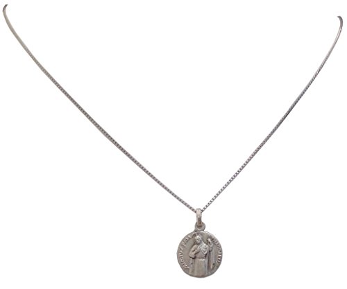 Médaille de Saint Giuda Taddeo en argent 925 avec sa chaîne assortie