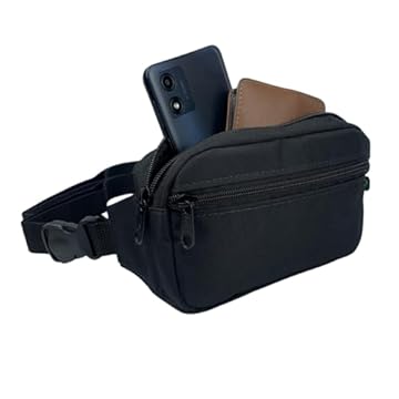 Pochete De Cintura Necessaire Mini Bolsa Alça Art 1 Preto ART MANIA