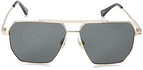 Foster Grant Styles for Y.O.U. Dubai Aviator Sunglasses For Men, Shiny Gold, Lens Width: 61 mm2