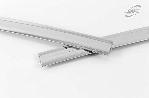 SAFE Chrome Window Visor Sun Rain Vent Guard 4p for 2016-2018 Kia Optima