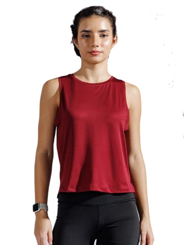 Image of Women's Tank Top | Sleeveless| Gym, Yoga, Running, Pilates | Dri-Fit, Breathable, Compression Poly Lycra Activewear