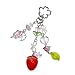 COPLKY Keychain Strawberry Keychain Charm Bag Ornaments Acrylic Alloy Strawberry Backpack Pendant for Fashion Lover