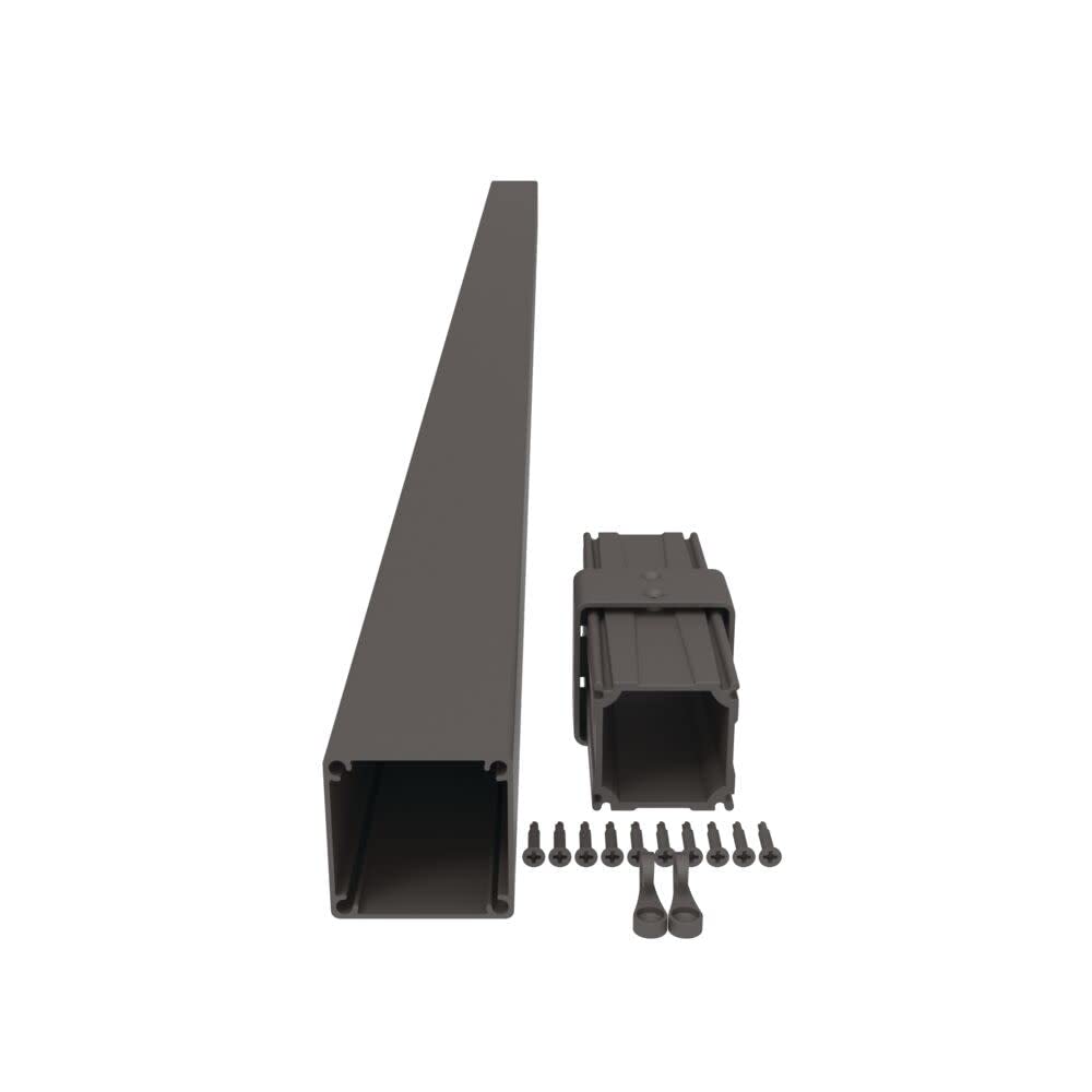 Barrette Outdoor Living 73050522 VersaRail 2.5-in Post Extension, Matte Bronze Aluminum Rail